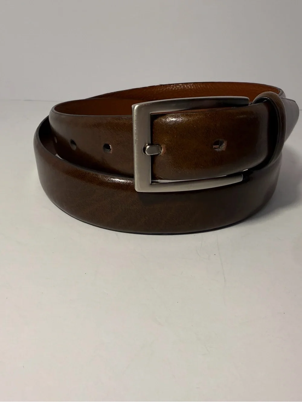 👔 Jos. A. Bank 1905 Collection Smooth Brown Leather Dress Belt 38